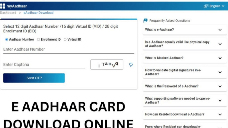 Seamless Aadhar Card Renewal: Update Online at No Cost on myAadhaar Portal until June 14th